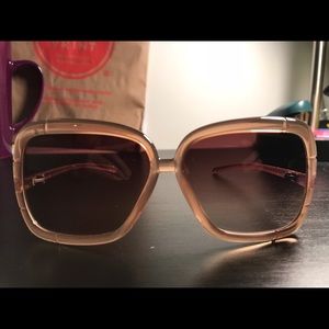 Burberry Sunglasses- bamboo style frame